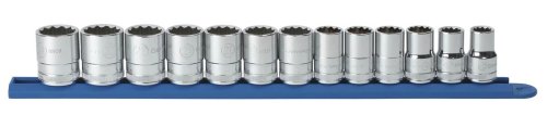 GEARWRENCH1/2" Drive Standard Metric Socket Set ,12 Point, 13 Pc.- 80710D