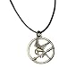 The Hunger Games Movie Mockingjay Pendant on Leather Cord