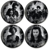 Twilight 4 Pin Button Set Edward Bella Alice Jacob New!