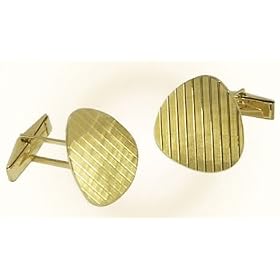 14k Solid Gold Cufflinks - CL148