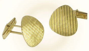 14k Solid Gold Cufflinks - CL148