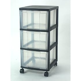 <b>Iris 3 Drawer Mini Chest - (Black)</b>