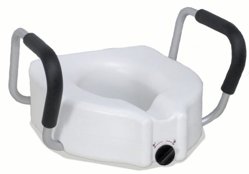 Medline Locking Elevated Toilet Seat with Arms