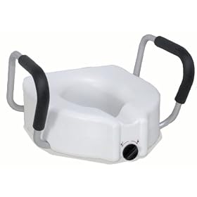 Medline Locking Elevated Toilet Seat with Arms