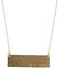 Nashelle Designs Lucky Tag Necklace, Color Gold