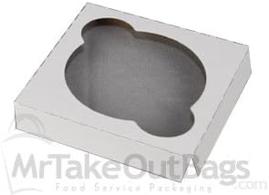 Regular Size Single-Cupcake Insert for Cupcake Boxes: White - 4 x 4 x 4" qty. /case 100
