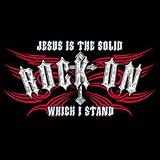 Christian T-shirt Jesus Is The Solid Rock On Which I Stand
