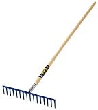 Ames True Temper Jackson Kodiak 16 Tine Straight Level Head Rake 1887200