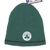 Boston Celtics NBA Green & Black REVERSIBLE Ribbed Knit Beanie Hat