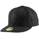 Knicks New Era Black On Black Fitted Hat - Men's