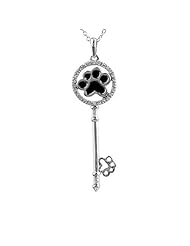 ASPCA TenderVoices Diamond Key to my Heart Pendant 1/10ctw