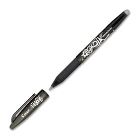 Pilot FriXion Ball Fine Point, Black Erasable Gel Ink Pens, Dozen Box, 31550