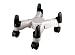 Scissors Style Mobile CPU Tower Stand -  Grey