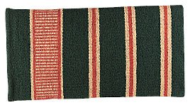 Double Weave Saddle Blanket Hunter Green