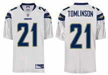 Reebok San Diego Chargers Ladainian Tomlinson Authentic White Jersey Size: Size 50