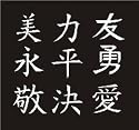 CHINESE SYMBOL STENCIL Snazaroo Face Painting Stencil