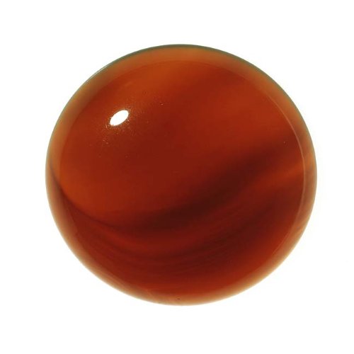 Carnelian Gemstone Round Flat-Back Cabochons 25mm (1 Piece)