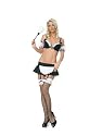 Sexy 5Pc Womens Sexy French Maid Costume Lingerie Outfits Leg Avenue