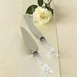 Gorham Lady Anne 2 Piece Crystal and Stainless Dessert Set * Cake Knife & Pie Server *