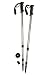 These superb trekking poles are made from lightweight 6061 aluminium alloy and weigh just 300g per pole. They feature comfortable, moulded handles and adjustable wrist straps.With three sections, they can be fully extended from 65 to 135cm, to suit your height and the gradient. This also means they telescope neatly away when not in use.There's an extra anti-shock facility, which can be turned on or off. This is particularly useful when descending steep hills, or to save elbow strain.They have removable snow baskets, which can be attached near the base of the pole and are designed to prevent sinkage in soft ground or snow. At the end of each pole there are sturdy, hard tungsten alloy trekking tips for mountain use, and removable rubber ferules for easy ground.