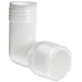 Thogus Nylon Tube Fitting, 90 Degree Elbow, White, NPT Male x Barbed