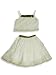 

NY Girls.com - Toddler Girls Crepe 2-Piece Skirt Set, Ivory, Gold