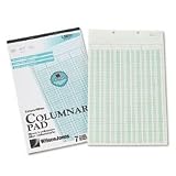 Top Punched Columnar Pad, 8-1/2 X 14, Seven 8-Unit Columns, Ruled One Side - Same Day Shipping (orders by 3 pm), Next Day Delivery (in most cases)