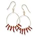 14/20 Gold Filled French Wire Earrings with Coral title=