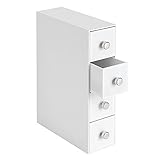 InterDesign Clarity Cosmetic Organizer for Vanity Cabinet to Hold Makeup, Beauty Products - 4 Drawer