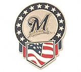 Milwaukee Brewers Flag Pin by Peter David