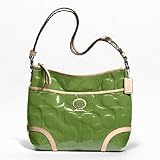 Coach Peyton Signature Embossed Green Patent Leather Hobo Crossbody Bag 20022 thumbnail
