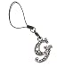 Two's Company Rhinestone Diamonte Purse & Phone Initial Charm, G