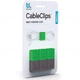 BlueLounge CABLE CLIPS ケーブルクリップ S ダークグレー、グリーン
