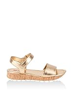 Prada Linea Rossa Sandalias de cuña (Dorado)