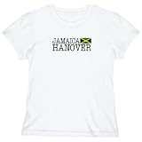 T-Shirt Woman White Elegant Flag  Hanover  Jamaica City