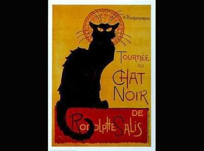 Cover image : Chat Noir by Theophile Alexa Steinlen - Fine Art Print / Poster - 35.50 x 49.25
