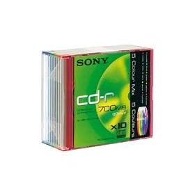 Sony CDR slim colour pack x10