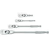 GearWrench 81230P 120XP Full Polish Flex Teardrop Ratchet Set, 4-Piece