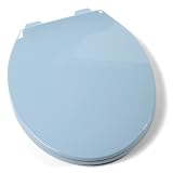 Tools & Hardware : Comfort Seats C1B3R3-45 Deluxe Plastic Contemporary Toilet Seat, Round, Regency Blue