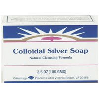 Heritage Store Colloidal Silver Soap, 3.5 Ounce (Pack of 2)