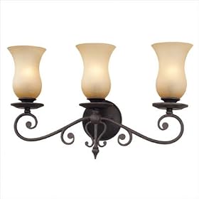 Portobello Vanity Light in French Iron