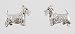 Little Scottie Dog Earrings in Sterling Silver, #2524