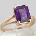 Jewelry : 14K Yellow Gold 2.7 Carat Amethyst Ring - OldCities Estate Jewelry