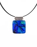 Dichroic Glass & Sterling Silver