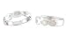 Genuine Mother of Pearl 5 Stone Ring Sterling Silver