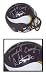 Cris Carter, Randall Cunningham and Warren Moon Autographed Minnesota Vikings Riddell Pro Line Full Size Helmet