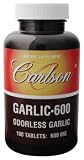 Carlson Laboratories - Garlic 600 (Odorless), 600 mg, 100 tablets
