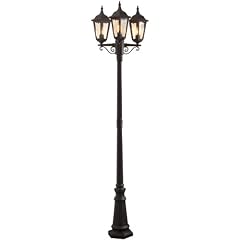 Konstsmide Firenze 7217-750 Standleuchte (B: 57,5cm T: 57,5cm H: 220cm, 3x100W, IP43) matt-schwarz