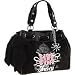 Juicy Couture Glam Crown Velour Classic Daydreamer Bag Tote Black