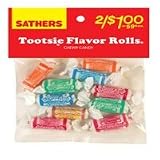 Sathers Tootsie Flavor Rolls Chewy Candy - 2.25 Oz Bag, 12 Ea
